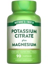 Nature's Truth Kaalium Magneesium tsitraatkapslid | 90 Count | Vegan, Non-GMO & Gluteenivaba toidulisand