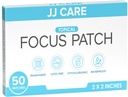 JJ CARE Focus Patch - 50 täisloodusliku fookuse pluss plaastrid täiskasvanutele, tugikontsentratsioon, fookus ja mälu | 50 päeva pakkumine aju plaastrit