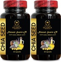 CHIA Seed Supplement - Chia Seed Extract Pills, seedetrakti toidulisandid Kulturismi, Omega-3, kõrge kiudaine ja valgu allikas, olulised rasvhapped - 2 pudelit 120 kapslit