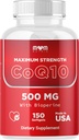 Dr JOEL's MOM Nutrix CoQ10 500mg – Cellular Energy Production Support – Best Absorption with Bioperine – 150 Softgels – Made in USA
