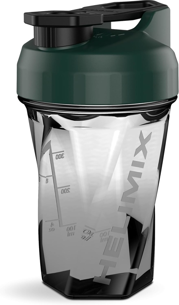HELIMIX 1. 5 Vortex Blender Shaker Bottle hoiab kuni 20oz | Segamiskuuli ega viskit | USA Made | Portable Pre Workout Whey Protein Drink Shaker Cup | Segab kokteile Smoothies Shakes | Top Rack Safe