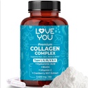 Love You Premium kollageeni kompleks - tüüp I, II, III, V & X - juuksed, nahk, küüned, liigesed ja soolestiku tugi - hüdrolüüsitud veise kollageenpeptiidid - Grass-Fed, Non-GMO, 120 kapslit, USA Made