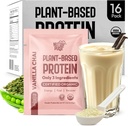 Vanilla Chai Vegan Protein Pulber Powder Pack – 20g Orgaaniline Taimne Valk – NutraPulse – Gluteenivaba, Sojavaba, Mitte-GMO – Puhas ja lihtne seedida – Smoothie Friendly – 16 ühekordne serveerimine