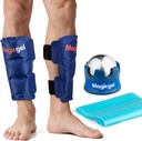 Shin Splint Relief: Hot & Cold Packs, Cryoball & Stretch Bands jaoks Shin Splints | Hot & Cold Therapy jalgade valu leevendamiseks | poolt Magic Gel