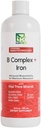 Nanotoitaine B kompleks + raud | Liposomaalne nanotehnoloogia | 100% looduslikud koostisosad | 16 Fl. Oz. | 32 Servings