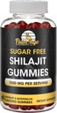 Suhkruvaba Shilajit Gummies (1000mg Serving) - Looduslik Himaalaja Orgaaniline Fulvic Acid Shilajit Supplement meestele ja naistele - 60 Gummy Chews