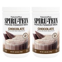 NaturesPlus SPIRU-TEIN, šokolaad - 1.05 naela, pakend 2 - taimepõhine valgu raputamine - mitte-GMO, taimetoitlane, gluteenivaba - 34 kokku
