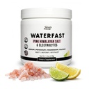 WATERFAST Keto elektrolüütpulber paastumiseks ja hüdreerimiseks - Sidrunlubja maitse | Roosa Himaalaja sool (naatrium), kaalium, magneesium, kaltsium | Suhkruvaba, gluteenivaba, sojavaba