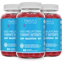 Melatoniin 1mg kummid lastele, ohutu, ravimivaba ja tõhus looduslik uneabi lastele. Lapsed 1mg Melatoniin Gummy, Gluteenivabad Vegetarian Restful Sleep tooted vanuses 4+. 180ct (3)