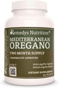 Remedy's Nutrition Vahemere Oregano | 1000 mg, 60 vegankapslit Taimne toidulisand | Kahe kuu pakkumine