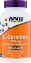 Nüüd täiendab L-karnitiin 1000mg - 150 tabletti väärtuse suurus, toetab Lean lihaste kasvu, karnipure, mitte-GMO, Kosher, ideaalne veganite, sportlaste ja energia toetus