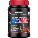 ALLMAX QUICKMASS, šokolaad - 3,5 naela - kiire massikasvu katalüsaator - kuni 64 grammi valku ühe serveerimise kohta - 3: 1 süsivesiku ja valgu suhe - null transrasv - kuni 24 serveerimist