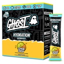 GHOST hüdratsioonipaketid, sidrunipuru, 24 pulka, elektrolüütide pulber - joogisegu lisandiga magneesium, kaalium, kaltsium, C-vitamiin - vegan sõbralik, soja, suhkru ja gluteeni vaba