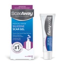 ScarAway Silicone Scar Gel, aitab parandada hüpertroofiliste ja keloidsete armide suurust, värvi ja tekstuuri vigastustest, põletustest ja kirurgiast, veekindlusest, 10 g (0,35 Oz)