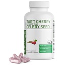 Bronson Tart Cherry Extract + Selleri Seed Kapslid - Võimas Uric Acid Cleanse, liigese liikuvuse toetamine ja lihaste taastamise täiendus - Mitte-GMO valem - 60 taimekapslit