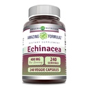 Amazing Formulas Echinacea Supplement | 400 Mg per Serving | 240 Veggie kapslid | Mitte-GMO | Gluteenivaba | Valmistatud USAs