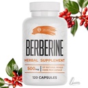 SIRUNES Berberine Supplement - Berberine HCL Dietary Supplement meestele ja naistele - Non GMO Berberine 500mg - Ideaalne immuunsüsteemi tugi, süda, kolesterooli tase 120 kapslit