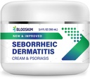 Seborröa dermatiit näokreem - nägu, peanahk ja keha niisutav ravi Flaky, sügelev nahk - igapäevane koht psoriaasi ja dermatiidi leevendamiseks - mehed ja naised - 3.4 Fl Oz