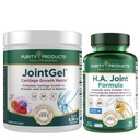 Purity Products JointGel (Berry Flavor) + HA Joint Formula Bundle Bioactive Collagen Peptides + MSM - toetab liigese funktsiooni + paindlikkust, tugevdades liigese kõhre - hüaluroonhape +Rohkem
