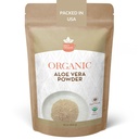 Orgaaniline Aloe Vera pulber nahale ja juustele - 4 oz. - Aloe Barbadensis - toitev näomask looduslikule ilule, USDA sertifitseeritud orgaaniline ja mitte-GMO