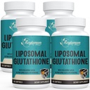 2400 MG Liposomal Glutatioon Softgels, Max Absorption, Active Form L-Glutatiooni Vähendatud (GSH), hüaluroonhape, Resveratrool, Master Antioksüdandid Detox, aju, immuunsüsteemi, 240 Softgels