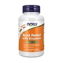 NOW Foods Supplements, Acid Relief Ensüümid, ksülitool Sweetened, Seedetrakti Tervis *, 60 närimistables