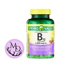 Generic Spring Valley, Vitamiin B12 2500 mcg, B12 Kiire lahustamine Kirsi maitse tabletid Toidulisand, Vitamiin B12, 120 Count + DRI Store + Sticker