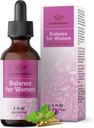 HERBAMAMA Balance for Women Drops - Piimaohakas, Vitex Berry, Angelica, Maca Root & Ashwagandha Naiste Toidulisandid - Vegan, alkohol ja suhkruvaba, 28-päevane pakkumine