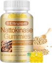 Nattokinaasi täiendus 8000 FU(400mg) Per Serving, Hawthorn & Beet Root Extract, Nattokinase Gummies Traditsiooniline Natto Extract Allikas, 60 Counts