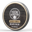 Viking Revolution Spiced Vanilla Beard Balm - Habemevõi argaaniaõliga, Habe Softener meestele Jojoba õliga - Habeme niisutaja meestele mesilasvahaga - Habevaha meestele (2oz, 1 Pack)