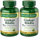 Nature's Bounty Ginkgo Biloba 60 Mg, 200 kapslit (17243) (2 pakendis)
