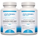 P Puregen Labs Köha leevendamine täiskasvanutele Dextromethorphan HBr 15mg (120 Softgels) 8-tunnine, mitte-uimane, pikaajaline bronhide supressant | Vanus 12+ | Võrreldes Robafeni ja Robitussiniga 2Pack