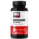 FORCE FACTOR Benfotiamiin Plus tiamiinilisand, rasva lahustuv B1-vitamiin suure imendumise jaoks, GMO-vaba, vegan, 90 köögiviljakapslit