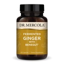 Dr Mercola Fermented Ginger koos Benegut - toetab seedetrakti ja soolestiku tervist - aitab aeg-ajalt gaasi, puhumist ja ebamugavust - mitte-GMO, gluteenivaba ja sojavaba - 60 kapslit (60 serveerimist)