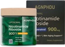 AGNPHDU- liposoomne nikotiinamiid Ribosiid 120 kapslit, resveratrool, kvertsetiin - NAD vananemisvastase toidulisandi, energia, fookus 900mg toidulisand