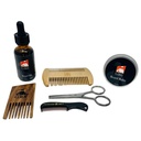 G.B.S Natural Beard Kit - Habeõli Jojoba, Habeme konditsioneerimine Balm, 2 Sided Wood Beard Styling Comb, Tasku Mustache Comb, Habe ja Vassi trimmikäärid