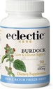 EKLEKTILINE INSTITUUT Toores Värske külmkuivatatud mitte-GMO Burdock | Seedetrakti tugi | 90 CT (400 mg)