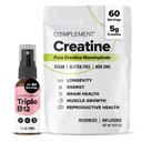 Täiendav kolmekordne B12 Spray & Kreatiin Bundle - Vegan B12 täiendamine ja lihaste jõudluse toetamine