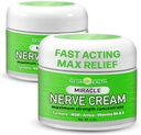 Miracle Närvikoor - Maksimaalne tugevus - Kurkum ja Arnica segu neuropaatiaks Ebamugavuse leevendamine - rahustav suu ja käsi valem MSM, B6, E - valmistatud USAs - 2 Pack
