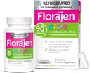 Florajen Kids probiootikumid, 6 miljardit CFU-d, lastele mõeldud külmutatud probiootikumid, mitmekultuuriline probiootiline lisand, leevendab juhuslikku gaasi, puhumist ja kõhukinnisust, toetab soolestiku tervist, 30 Ct (3 Pack)