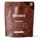 Beam Dream Sleep Powder – Uneabi täiskasvanutele melatoniini, magneesiumi, L-Theanine, Reishi Seene ja Apigenin Sleep Supplement, Sleepy Cocoa Bedtime Drink Mix, Brownie Batter Maitse, 30 Servings