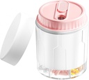 Iganädalane reisipillide korraldaja, igapäevane toidulisandi korraldaja 7 suure osaga, pillide karp, mida on lihtne kasutada, suur vitamiinidispenser, multifunktsionaalne pillide ladustamine ravimite jaoks (Pink)