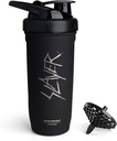 Smartshake Rockband Reforce Stainless Steel Protein Shaker Bottle - Non Isolated Gym Bottle | Metal Shaker Bottles - 900 ml | 30 oz - Leakproof Screw-on Lid - BPA Free | Slayer, Scratchy Logo