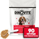 Dinoviit 3 in 1 Probiootikum keskmistele koertele, nahk ja kate, seedetrakti tervis ja liigeste abistamine, koerte toidu lisandid, immuunsuse tugi, allergia leevendamine ja nahahooldus, 90 serveerimist (18-45 lb)