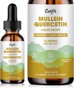 Catfit Lymphatic Drainage tilgad kopsudele - Mullein Leaf Extract Vedel täiendus - Kopsupuhastus suitsetajatele - Võimas Mullein Tinktuur immuunsuse, naha ja hingamisteede tervise toetamiseks - 1 Fl Oz