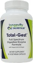 Pikaealisuse teadus: Total Gest Full Spectrum Digestive Enzyme Formula 90 Taimekapslid
