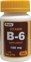 Rugby Vitamiin B-6 Tabletid, 100mg, 100ct (3 Pack)