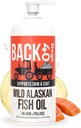TAUST 40 Koerte metsik Alaska kalaõli koertele, koertele ja kassidele mõeldud naha- ja mantlilisandid, oomega-3-rikas lõhe ja pollockiõli, EPA & DHA koera lõheõli ajule, südamele ja liigestele 32 fl oz