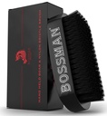 Bossman Beard Brush for Men - Hand Held Boar & Nylon Bristle Brush - Detangling Brush for Bear and Hair Care