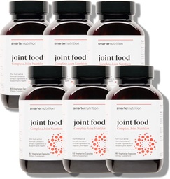 SMARTERNUTRITION Joint Food - Whole-Food Joint Supplement to Support määrimine ja liikuvus - Formuleeritud kollageeni tüüp II, MSM, vitamiin C, kurkum, bromelain - 6 Pack[180-päevane pakkumine]